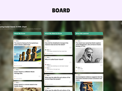 We have boards to collect, organize, and share thoughts.