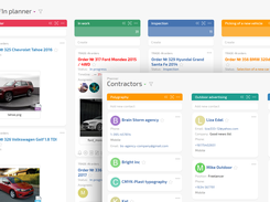 Planners: Task statuses and their corresponding colors make it easy to track how work is progressing.