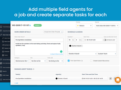 ReachOut Suite - Add multiple field agents for a job and create separate tasks for each