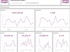 WooCommerce E-Commerce Report | 15  more KPIs inside the template!