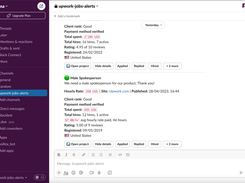 Upwork Slack Notifications