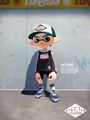 A male Inkling wearing a full set of Zekko gear.