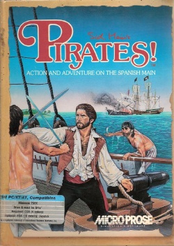 Box artwork for Sid Meier's Pirates!.