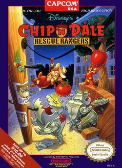 Box artwork for Chip 'n Dale Rescue Rangers.