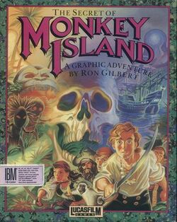 Box artwork for The Secret of Monkey Island.