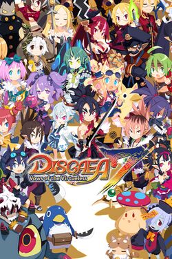 Box artwork for Disgaea 7: Vows of the Virtueless.