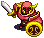 Red Darknut sprite from The Minish Cap