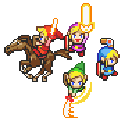 Links sprite from Four Swords Adventures