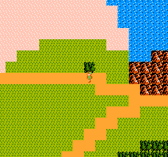 Road screenshot from The Adventure of Link