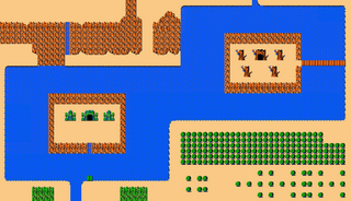 Lake Hylia screenshot from The Legend of Zelda