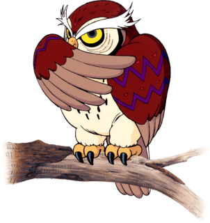 Owl artwork from Link's Awakening