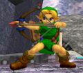 Young Link charging the Fire Bow