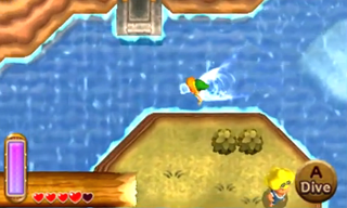 Lake Hylia screenshot from A Link Between Worlds