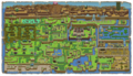 In Game Map of Koholint Island from Link's Awakening for Nintendo Switch