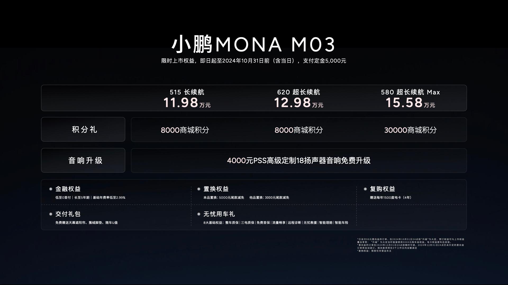 超懂年轻人 小鹏MONA M03上市 售11.98-15.58万元