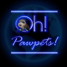 The Oh! Pawpets! Logo from Season 3, featuring the character Bwing T. Fewwet peering through the letter O in Oh!