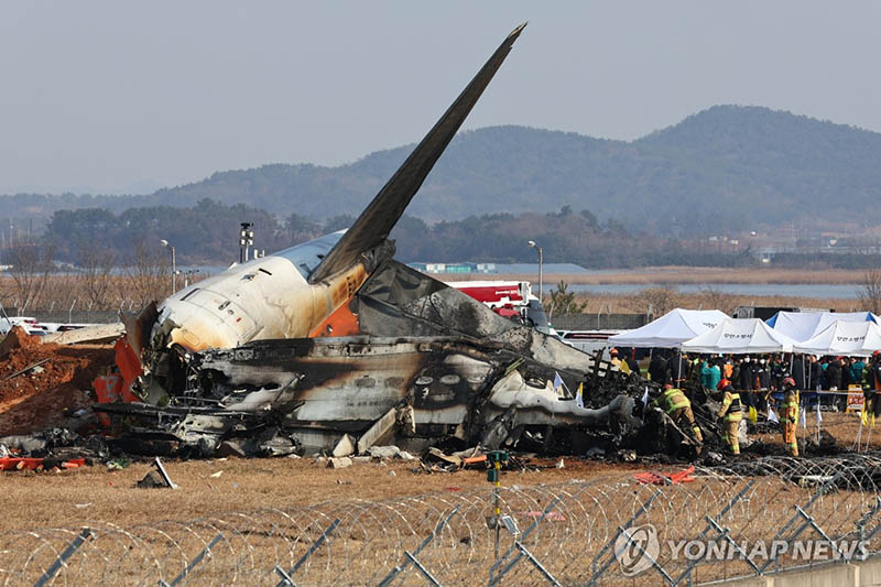 제주항공 여객기 무안공항서 충돌·화재…179명 사망·2명 구조