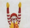 Ronald McDonald's sob efeito de drogas.