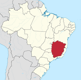 Localização de Minas Gerais