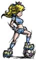 Peach Editada Rosalina em Super Mario Strikers.