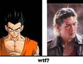 WTF...Yamcha em sua versão original e na sua versão tosca em Dragon Ball Evolution.