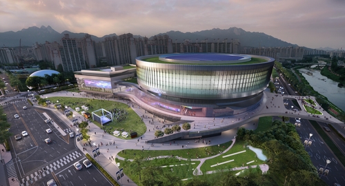 An image of Seoul Arena to be built in Seoul, provided by Kakao Corp. (PHOTO NOT FOR SALE) (Yonhap)