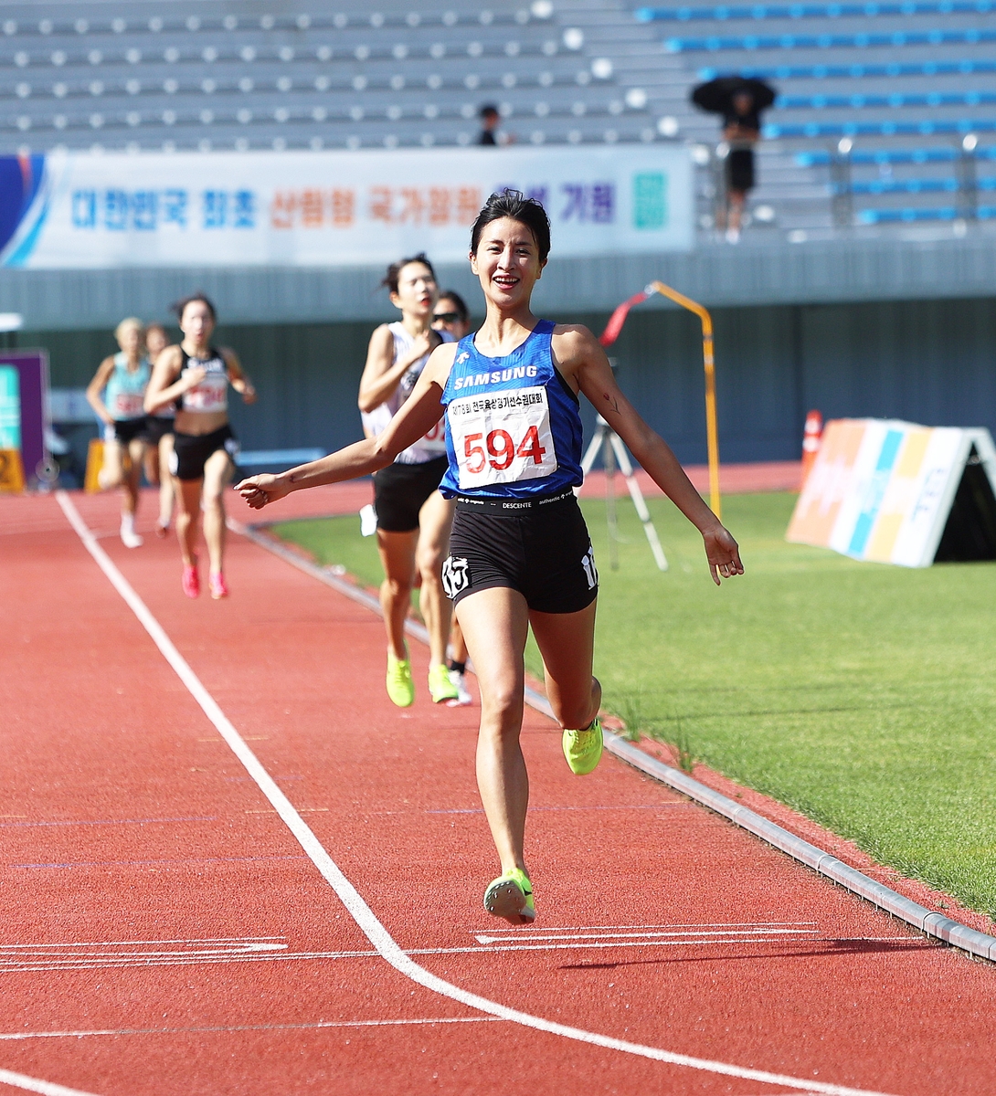 김도연, 전국육상선수권 여자 1,500ｍ 우승