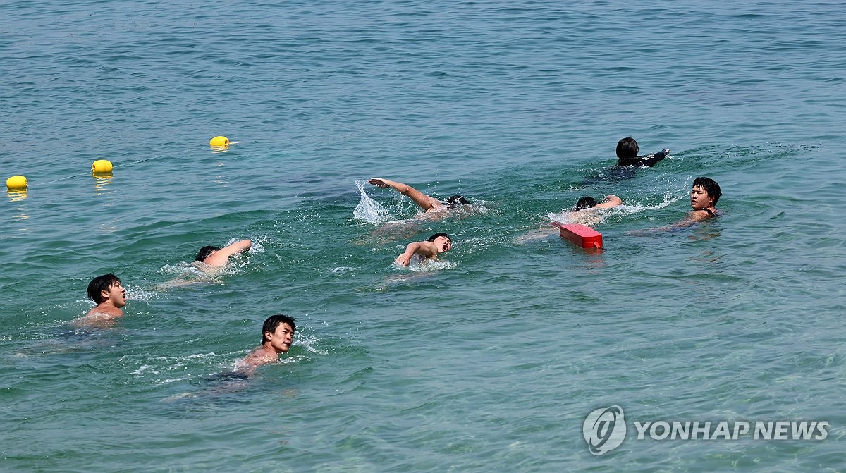 해수욕장 수상인명구조요원 교육