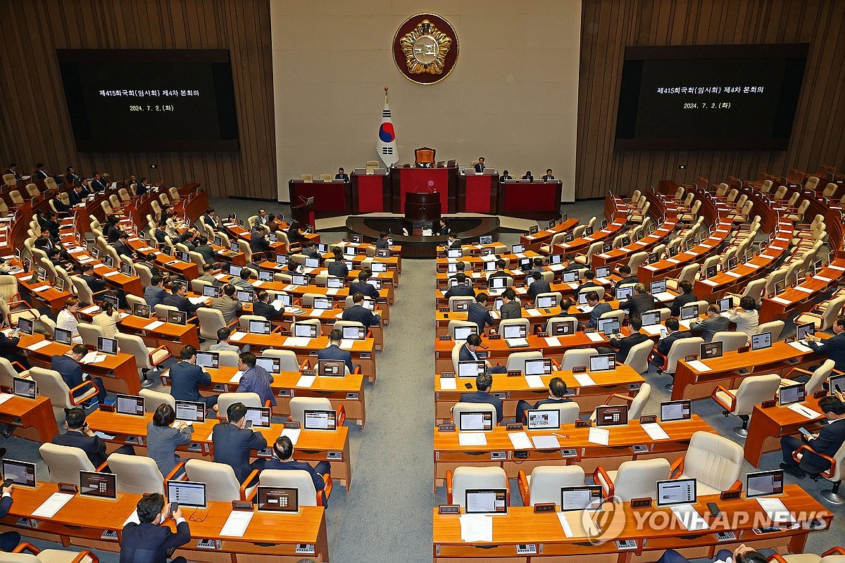 여당 불참 속 본회의 개의