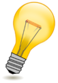 Light bulb icon tips.svg