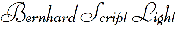 Bernhard Script Light