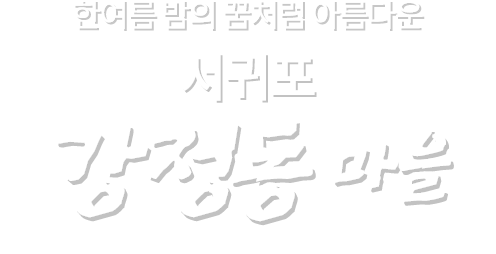 건강하고 행복한 제주의 마을 서귀포 강정동