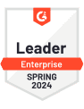 Badge for G2 Leader Enterprise 2024