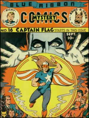 Cover of Captain Flag's introductory issue. Artist: Sam Cooper.