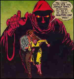 Johnny and friend try to escape fate. Artists: Carmine Infantino and John Giunta.