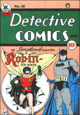 Robin on his introductory cover. Artist: Bob Kane.