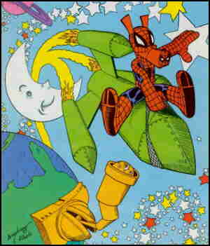 Spider-Ham, from a cover. Artists: Mark Armstrong and Joe Albelo.