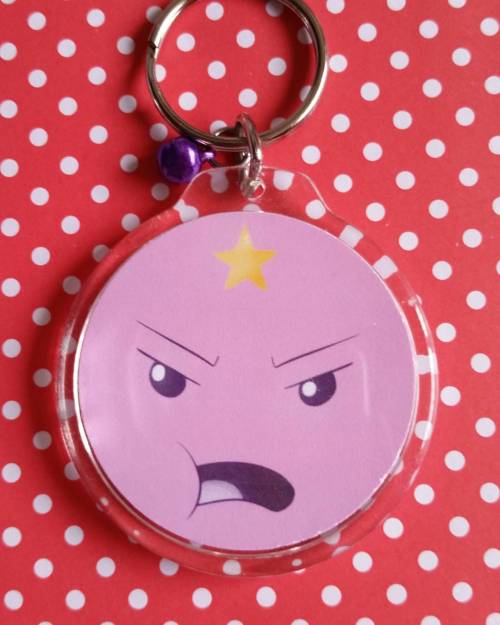 Lumpy space princess keyring! :O guna be puttin this onto my etsy shop ! #lsp #lumpyspaceprincess #adventuretime #keyrings #keychain