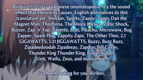 rift-master:
“ funnyanimeshit:
“ Some creative anime fansubs
”
The Buzz a Buzz Buzz one is really underselling what actually went on.
”