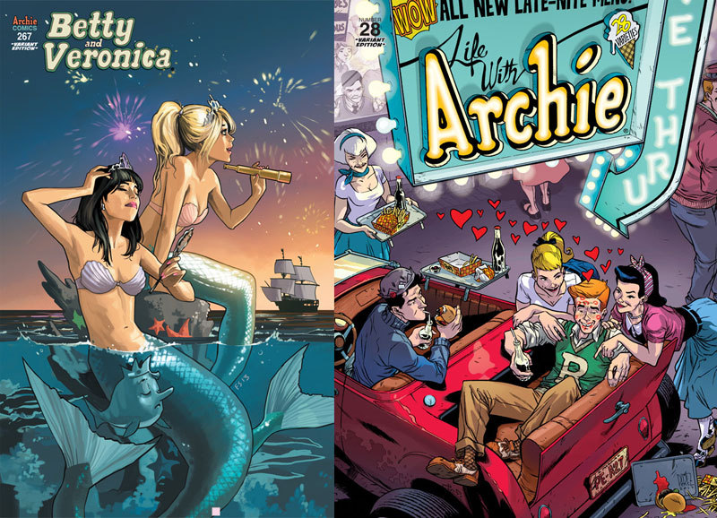 archiecomics:
“Love these special edition variant covers by Fiona Staples and Ramon Perez? There’s even more by Tim Seeley, Walter Simonson and Jeff Shultz in THE ART OF ARCHIE: THE COVERS on sale now!
”