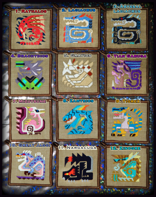 Hey everyone!
I’m now making these Monster Hunter icon coasters! They’re 5.5inches each (square). Each one has a microsuede backing to prevent it from slipping around.
They’re 20$ each and 50$ for 3! You can find them on my Etsy here, there’s...