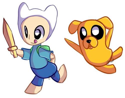 Adventure Time Chibis :O will be sold as stickers and keyrings :D #adventuretime #finn #jake #chibi