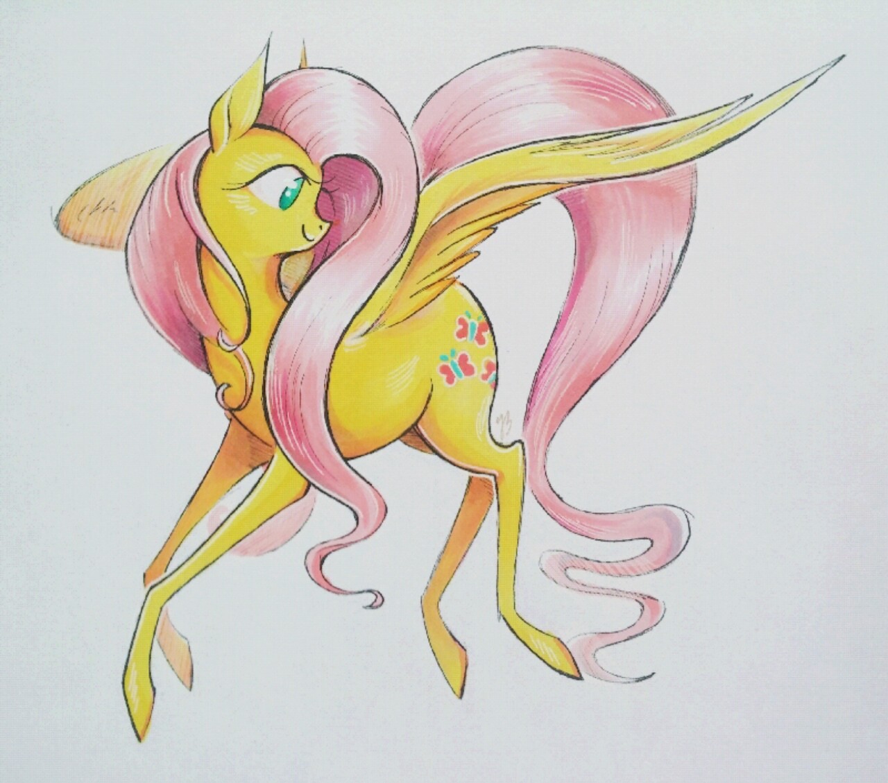 Drew Fluttershy for this kid. Long-legged Fluttershy is best Fluttershy.