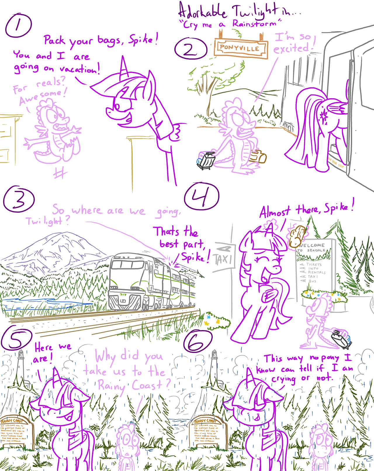 Adorkable Twilight & Friends - “Cry Me A Rainstorm.”