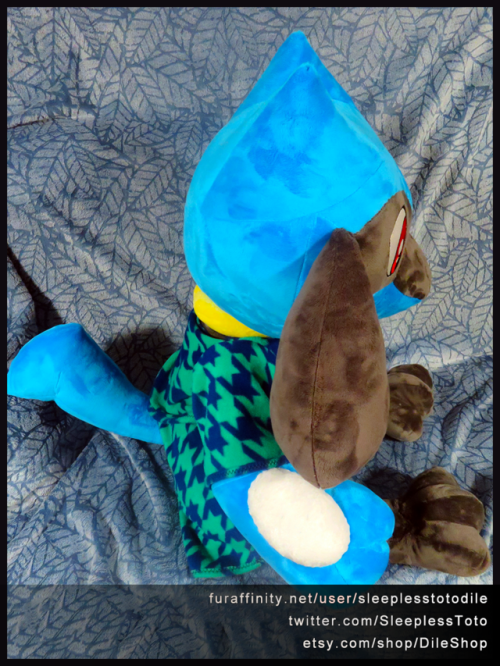 Finished the Riolu plush commission for Chobin on FA
I love the colours picked for the PJs!
He’s a pretty big boi, just short of 3 feet tall.
https://www.furaffinity.net/view/30067500/