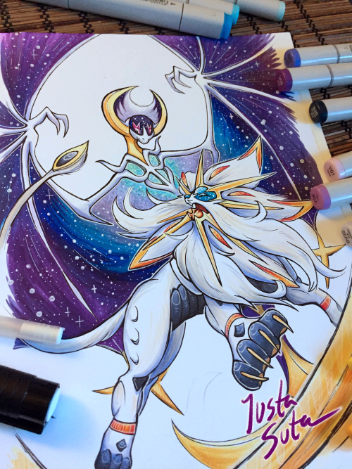 Hey everyone! Just quickly announcing that I’ll be in Minneapolis for Pokecon on the 29th and 30th! I’ll have prints and stickers and all sorts of pokemon stuff. I did traditional work for some prints; here’s a sneak peak!