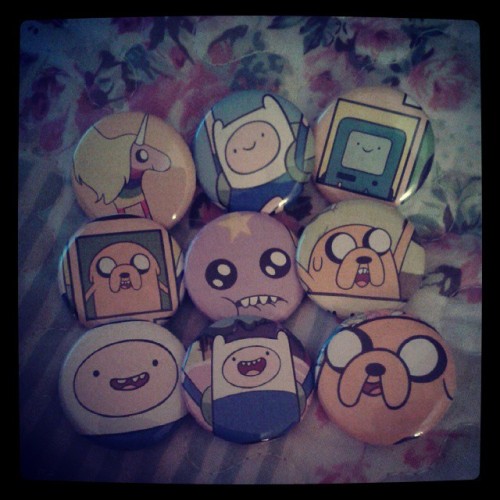 More adventure time badges :) #adventuretime #badges #jake #bimo #rainicorn