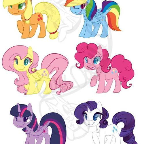 My little pony chibis. These are guna be made into stickers :D more to be seen at: www.facebook.com/ellesdoodleboxshop #mlp #mlpfim #chibi #pony #brony