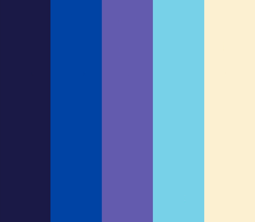 color-palettes:
“Fly Me To The Moon - Submitted by @Alola03
#1A1946 #0043A4 #635BAE #77D1E8 #FCF0D1
”