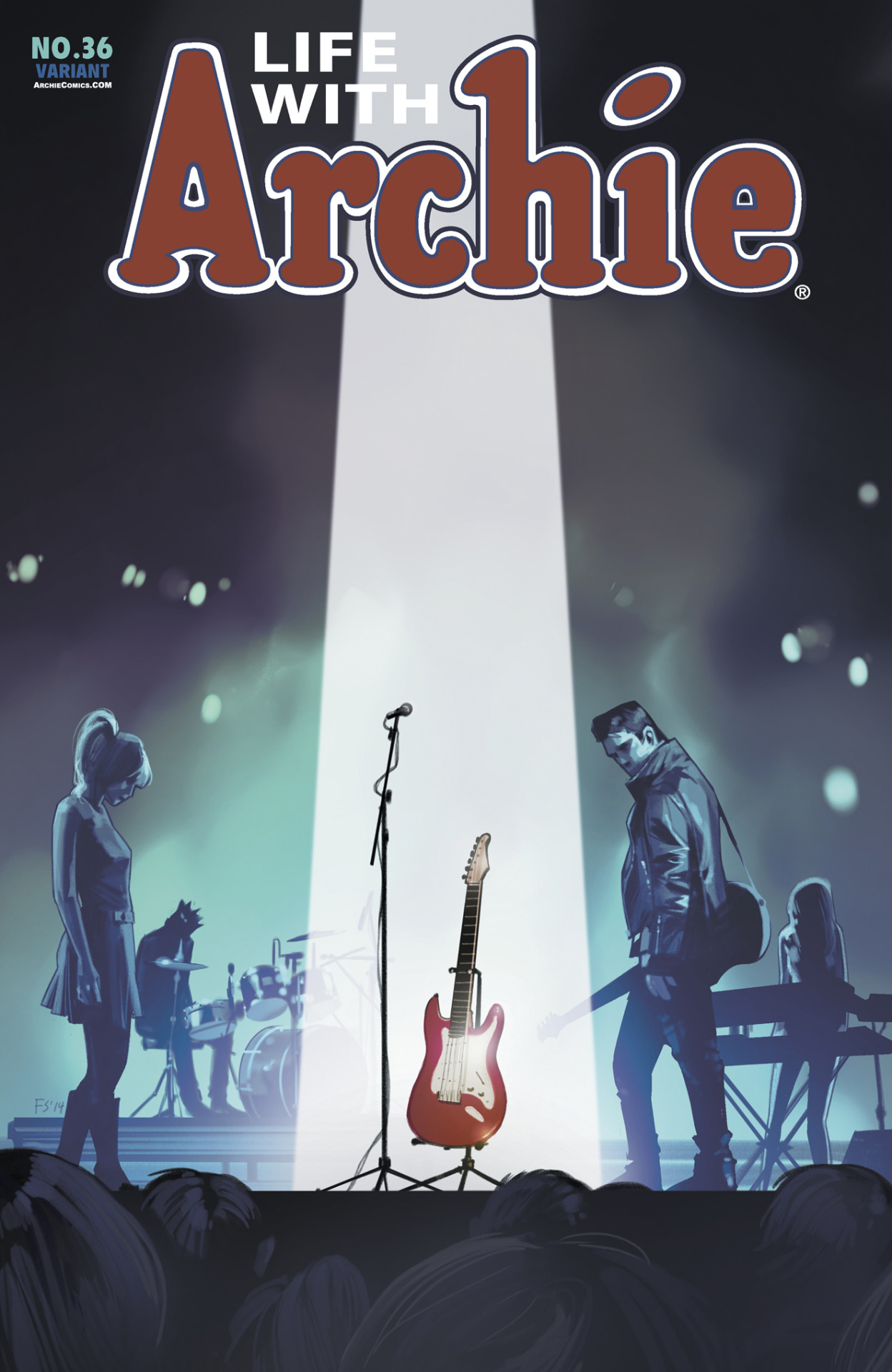 Also contributed a cover for the upcoming Life with Archie #36… featuring the death of Archie.